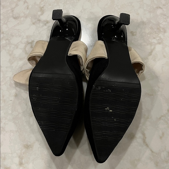 Black and Cream Women's Mules size 7 - Picture 4 of 6